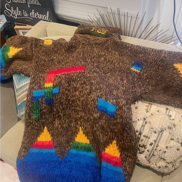 KANSAI YAMAMOTO (F/W 1977) Vintage Brown Wool Sweater/Dress | med/large/x-large - Picture 2 of 8